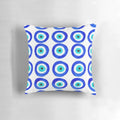 Stylish evil eye patterned throw pillow for home decoration