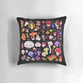 A soft, plush pillow featuring a whimsical mushroom design, perfect for adding a touch of earthy charm to any room.