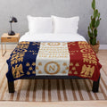 Napoleonic French 85th regimental flag plush blanket