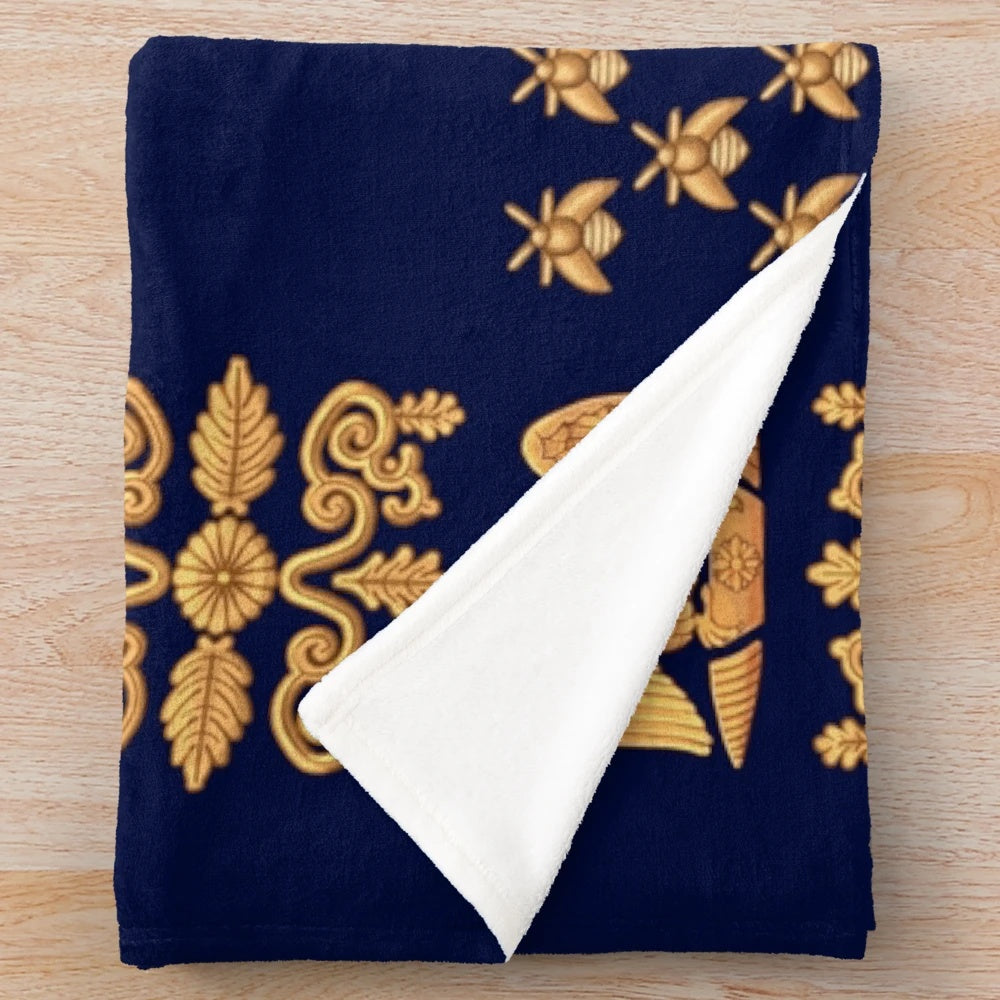 Napoleonic French 85th regimental flag plush blanket