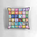 Colorful decorative pillow featuring characters from the My Little Pony: Friendship is Magic series