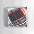 Decorative red and white abstract pattern accent pillows for home decor