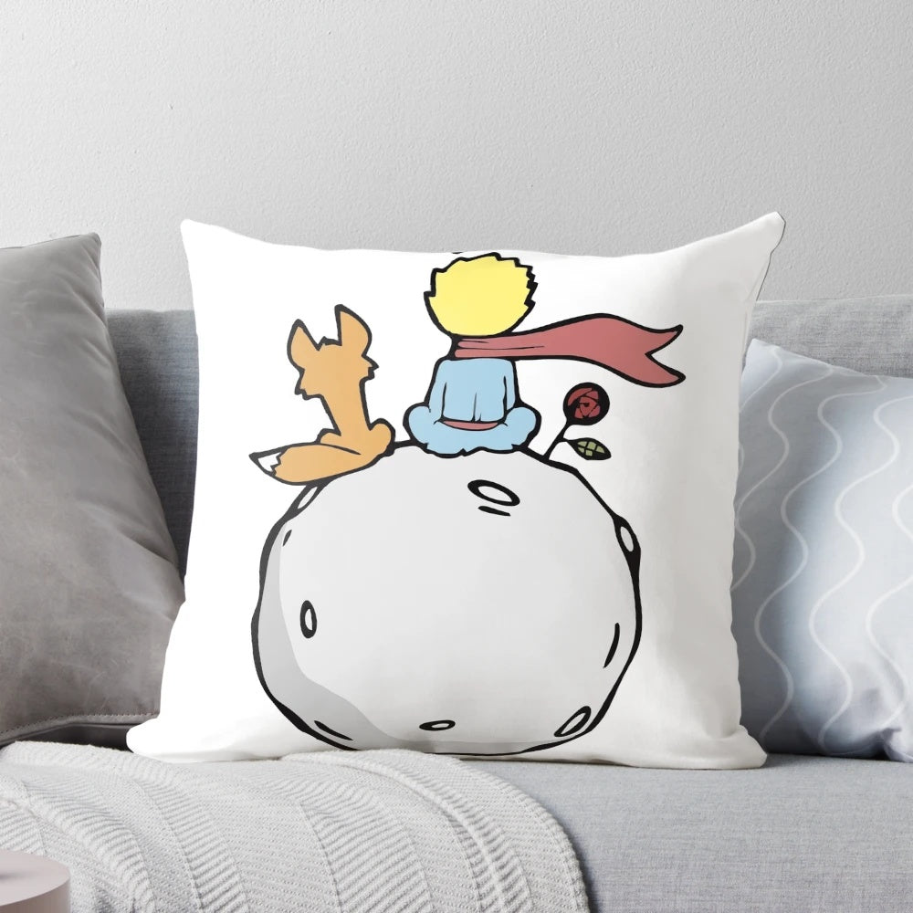 Artfully crafted The Little Prince themed decorative pillow