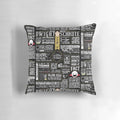 Decorative throw pillow featuring the iconic Dwight Schrute from the hit TV show "The Office".