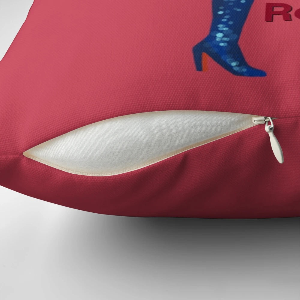 Decorative vigilante revenge throw pillow with edgy design for home decor