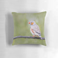 Plush Pillow Featuring a Realistic Zebra Finch Design