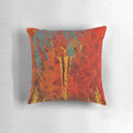 Deer Fire Pillow - Vibrant Southwest Native American Art Design