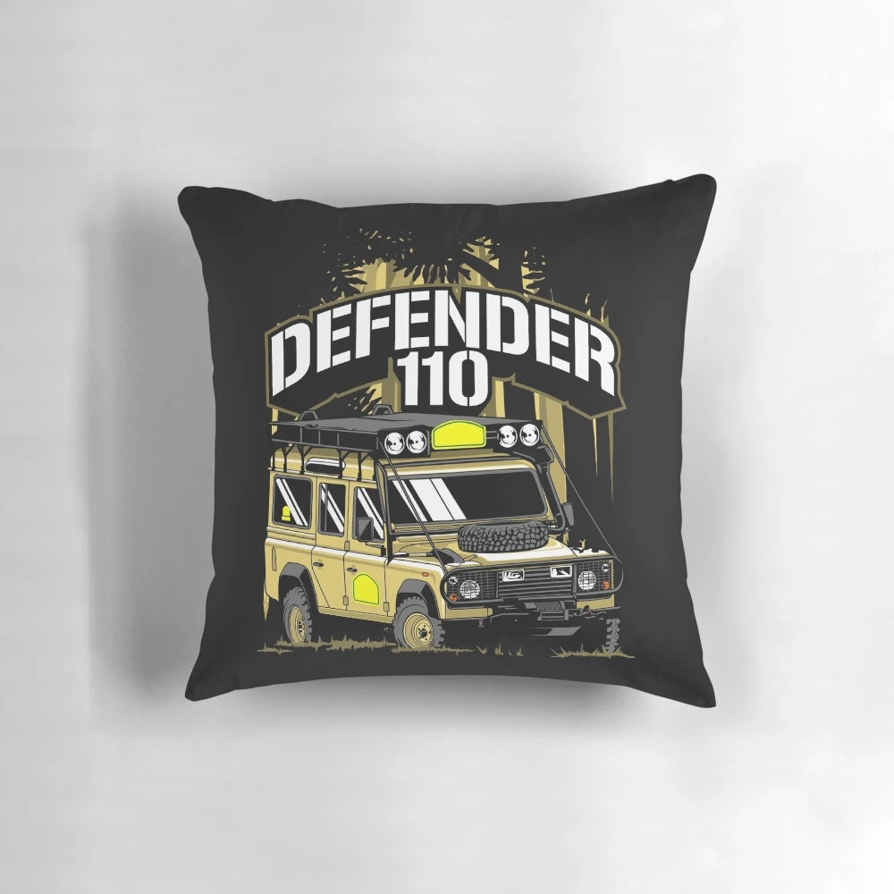 Defender Pillow with Land Rover 110 logo
