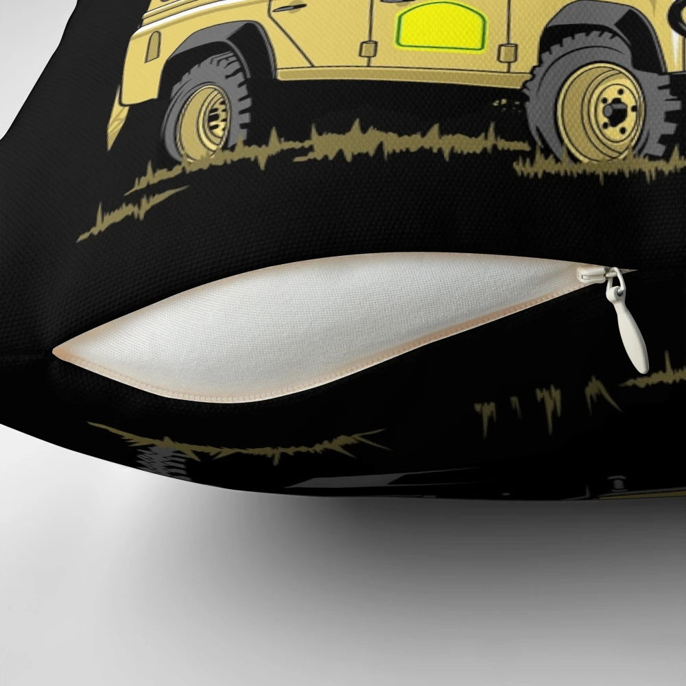 Defender Pillow with Land Rover 110 logo