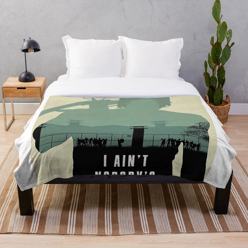 Defiant "I Ain't Nobody's Bitch" Plush Blanket with Attitude