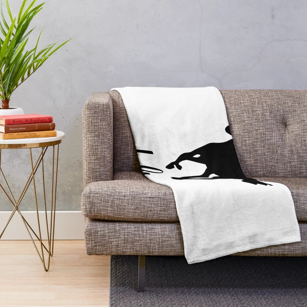 Deftones-inspired plush blanket with band logo and artwork