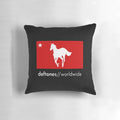Deftones-inspired supersonic rock band throw pillow
