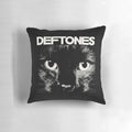 Deftones band art pillow with iconic band logo and design
