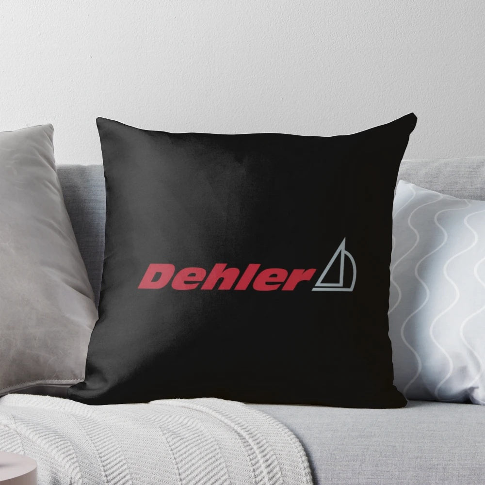Dehler sailboat-inspired throw pillow, featuring a high-quality design for your nautical-themed home.