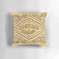 Vibrant custard cream biscuit-themed pillow, a whimsical addition to any home.