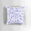 Delft-style dragon age nugs design printed on a soft, comfortable pillow