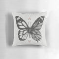 Delicate Existence Conceptual Butterfly Pillow with surreal, abstract design