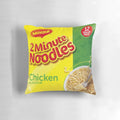 Pillow-soft packaging of savory chicken-flavored instant noodles
