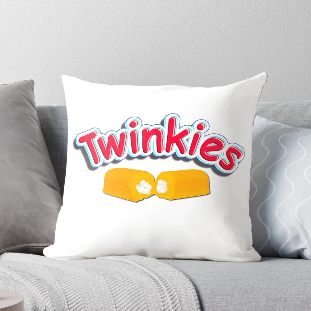 Soft, plush Hostess Twinkies-themed pillow for Twinkie enthusiasts.