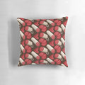A soft, comfortable pillow featuring a vibrant salami pattern, perfect for food enthusiasts.