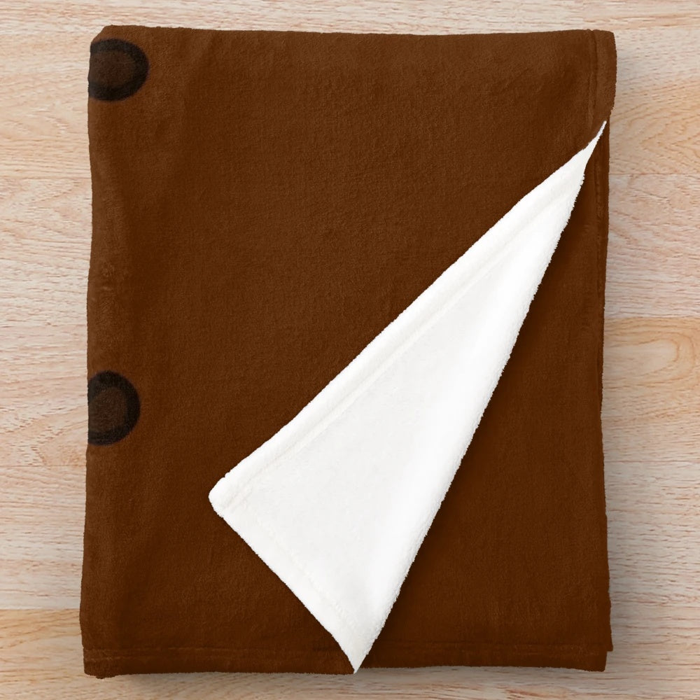 Chocolate Bourbon Biscuit Plush Blanket