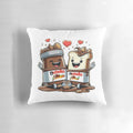 A plush, colorful pillow featuring the words "Happy Together" and a delicious-looking Nutella design