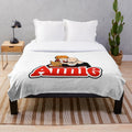 Little Orphan Annie inspired plush blanket