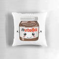 Soft and cuddly Nutella-inspired pillow with a cute character design, perfect for chocoholics and kids.