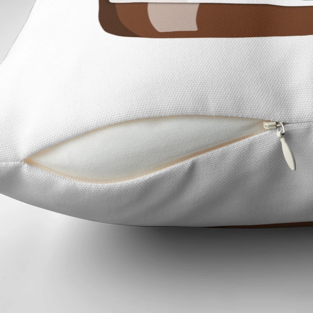 Soft and cuddly Nutella-inspired pillow with a cute character design, perfect for chocoholics and kids.