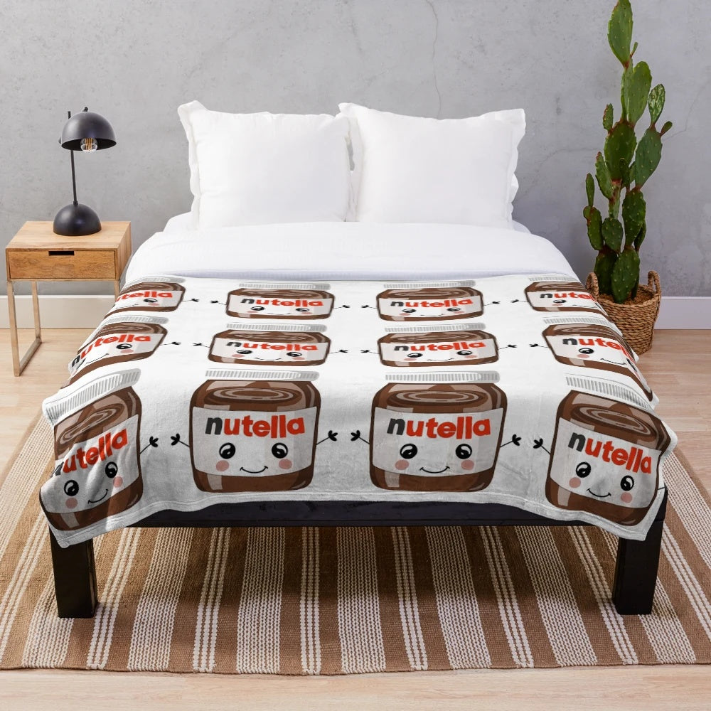 Nutella-inspired cutie character plush blanket
