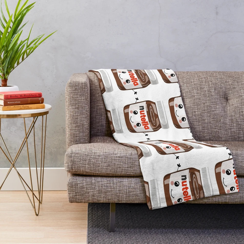 Nutella-inspired cutie character plush blanket