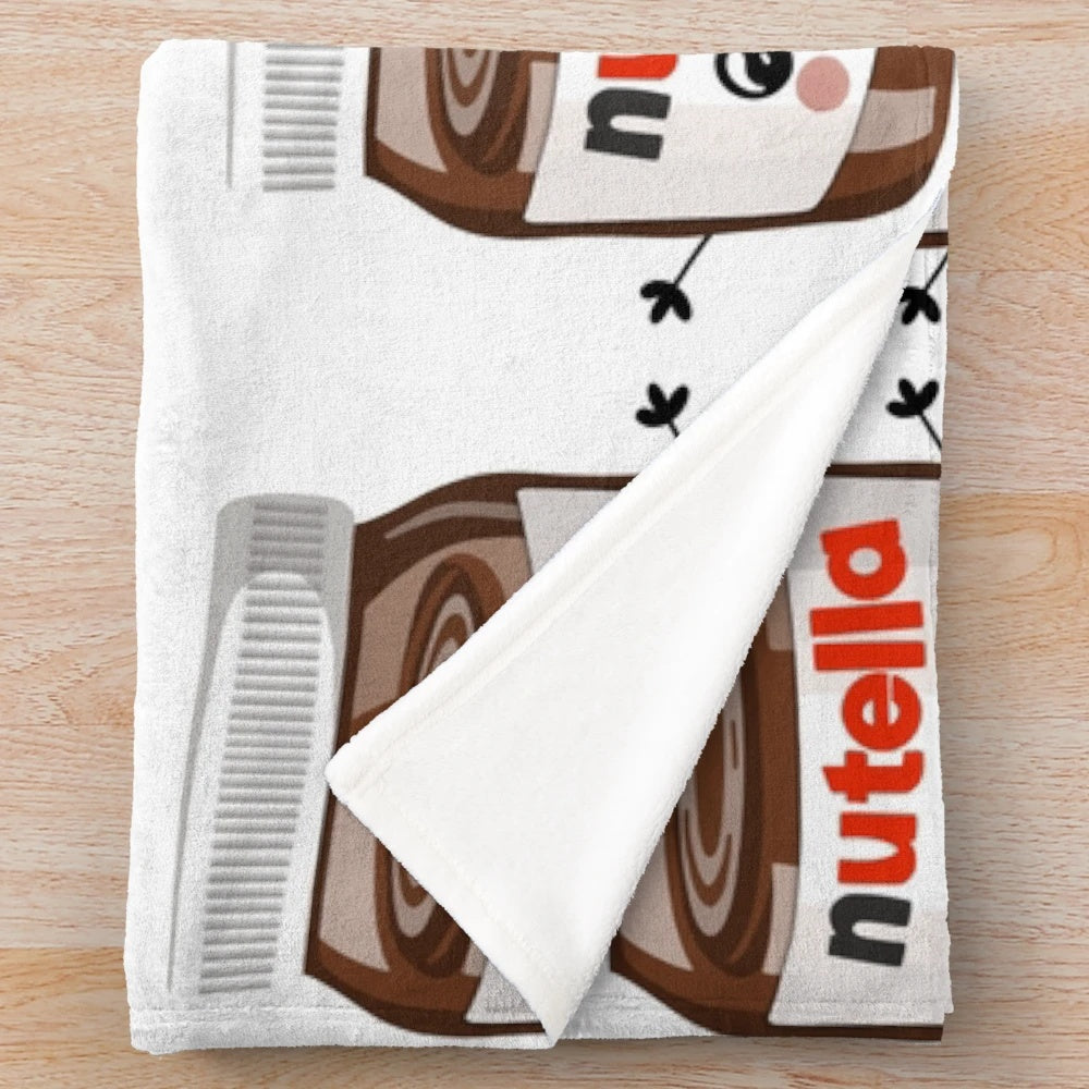 Nutella-inspired cutie character plush blanket