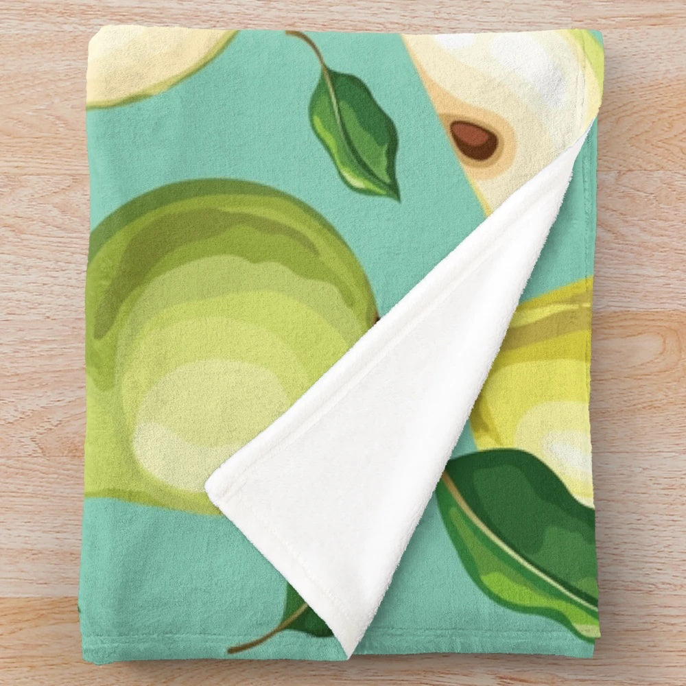 Pear plush blanket, soft and cozy