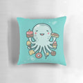 A soft, plush pillow featuring a colorful and whimsical dessert-themed design, perfect for adding a touch of sweetness to any room.