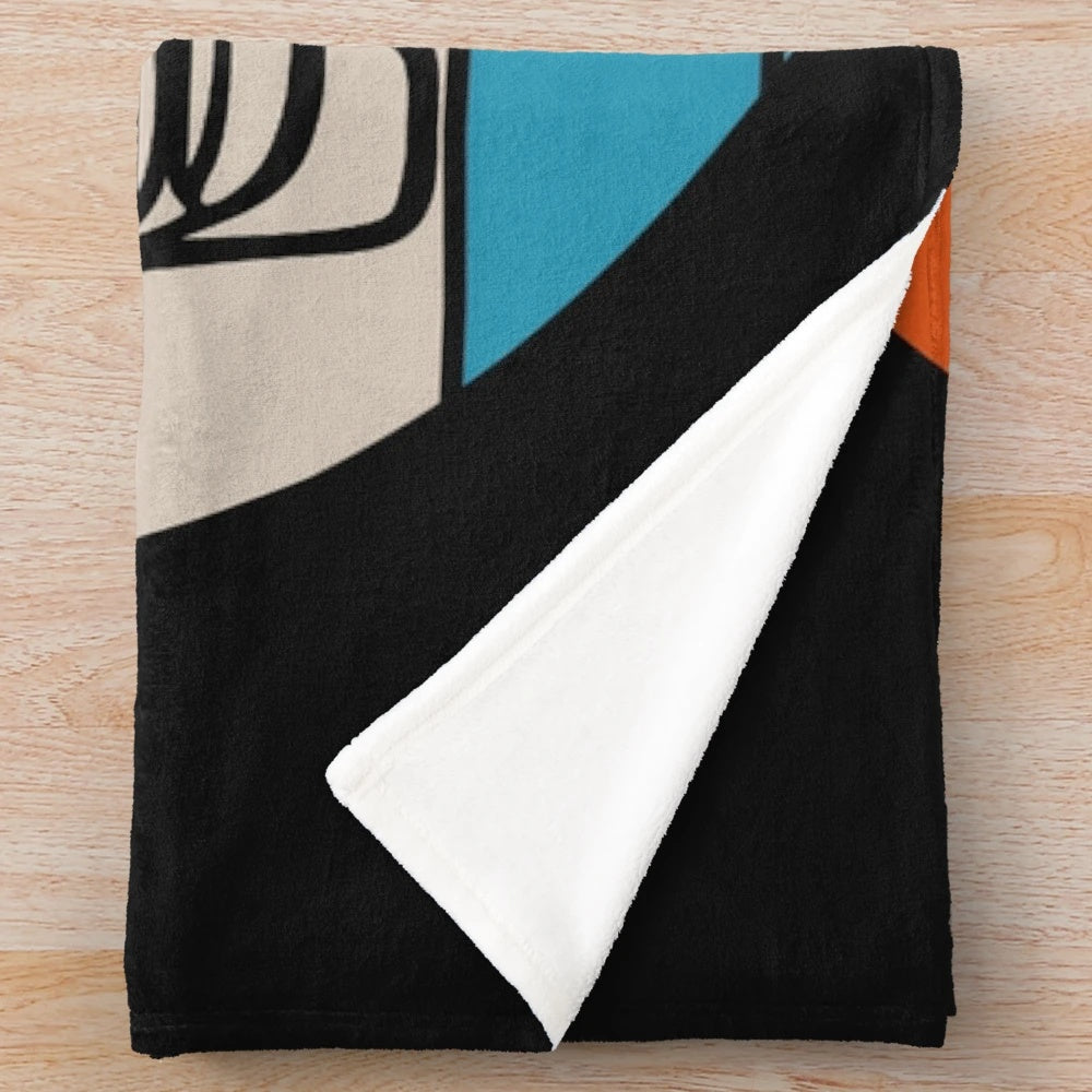 Delorean Sunset Plush Blanket - Cozy Throw for Back to the Future Fans