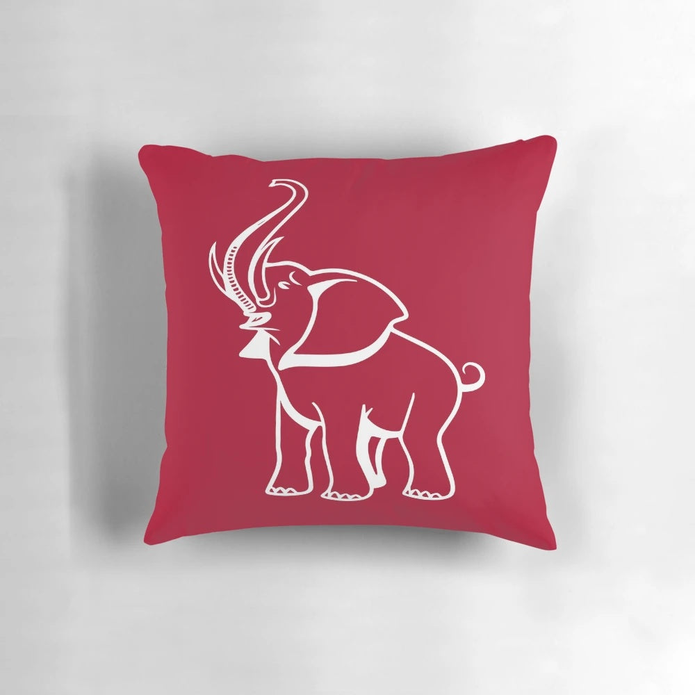 Delta Sigma Theta Sorority Elephant Red 2 Pillow