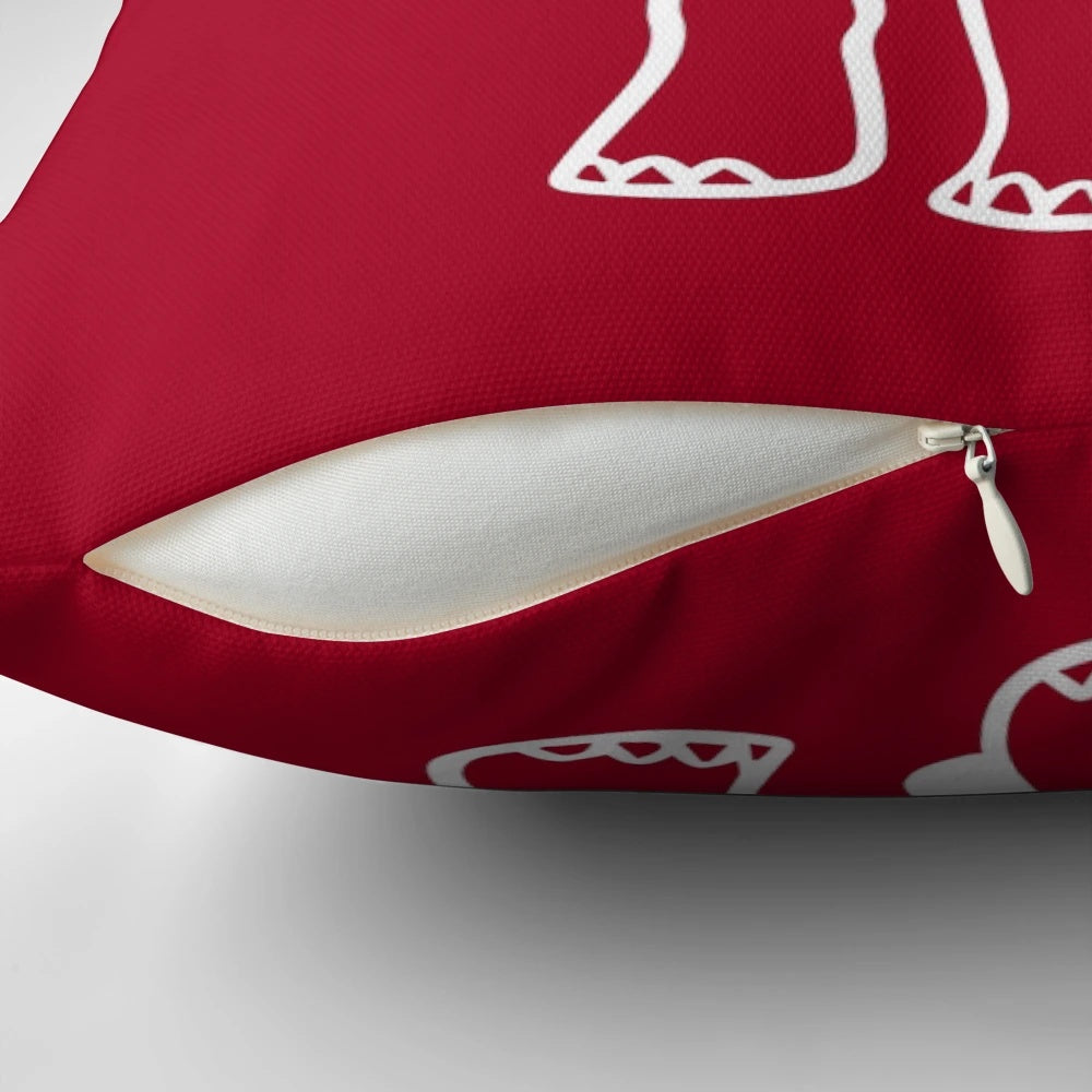 Delta Sigma Theta Sorority Elephant Red 2 Pillow