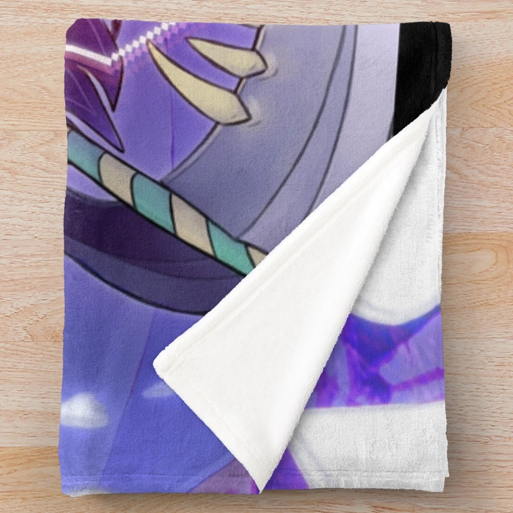 Deltarune Jevil Plush Blanket featuring the chaotic jester character from the video game Undertale