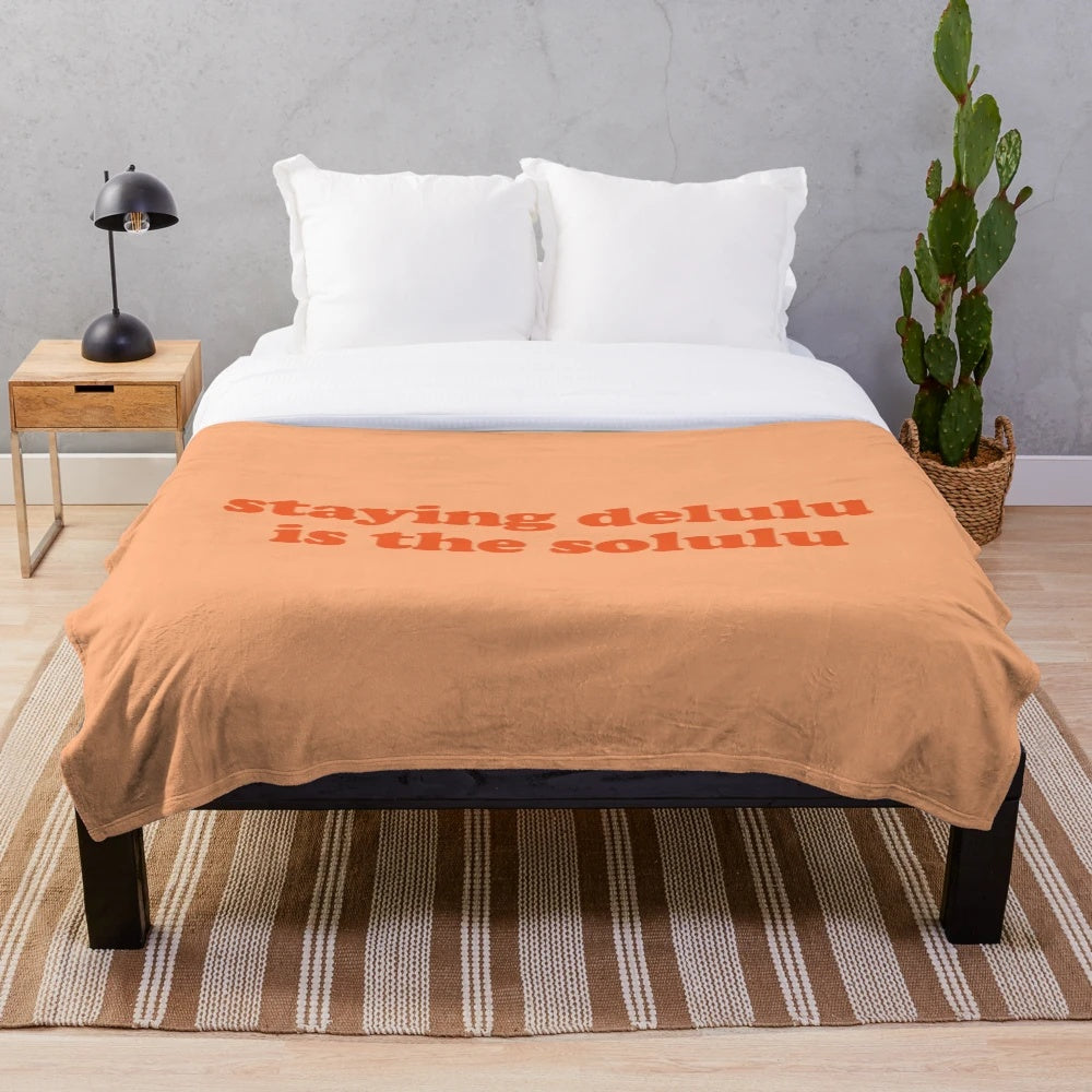 Delulu Plush Blanket - A soft and cozy plush blanket for your home
