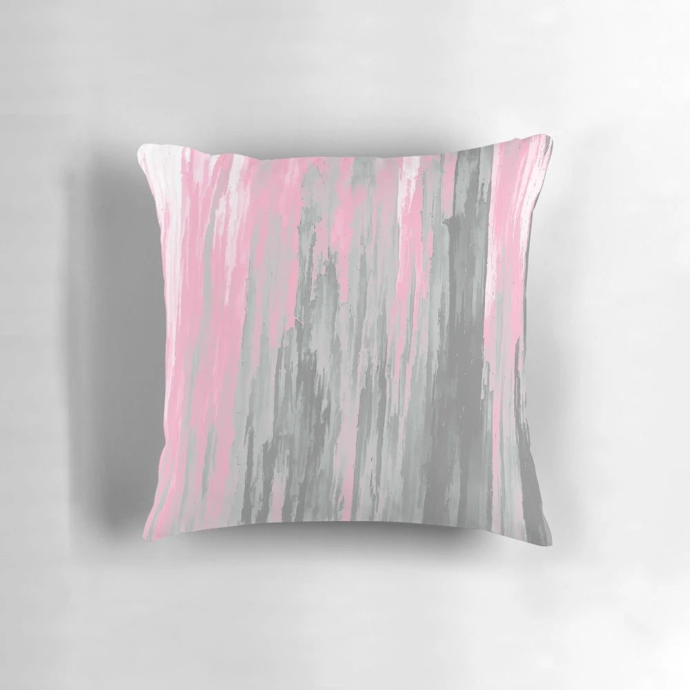 Demigirl Pride Vertical Stripe Gradient Pillow with Vibrant Colors and Soft Fabric