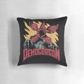 Demogorgon-inspired throw pillow featuring the iconic monster from the Netflix series Stranger Things