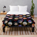 Obey Me Demon Brothers Pattern Plush Blanket