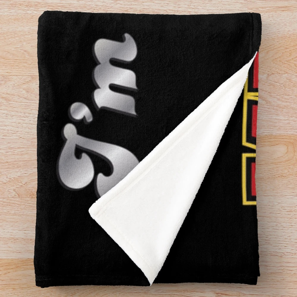Demon-inspired plush blanket with a cute, fan-made design for kids