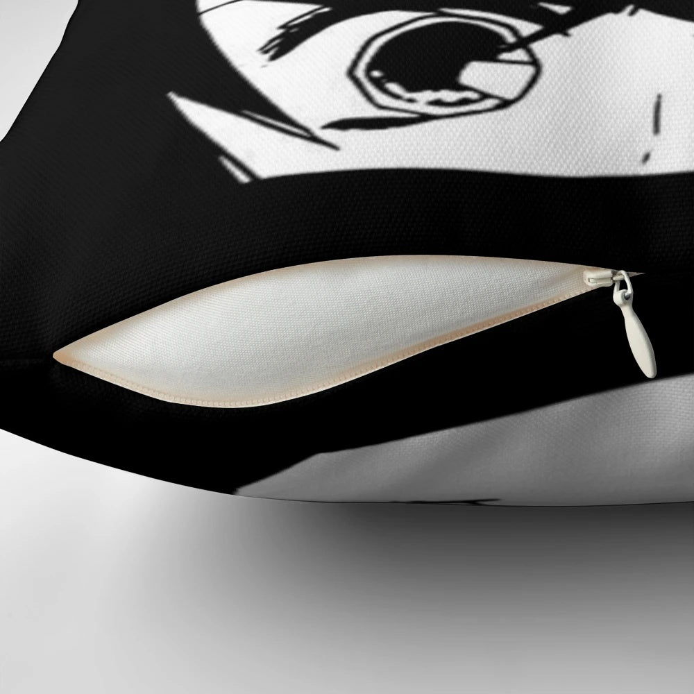 Demon Slayer anime-inspired plush pillow with colorful character design