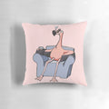 Denny Crane Boston Legal Flamingo Throw Pillow with William Shatner