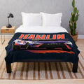 Denny Hamlin inspired plush blanket for Nascar playoffs