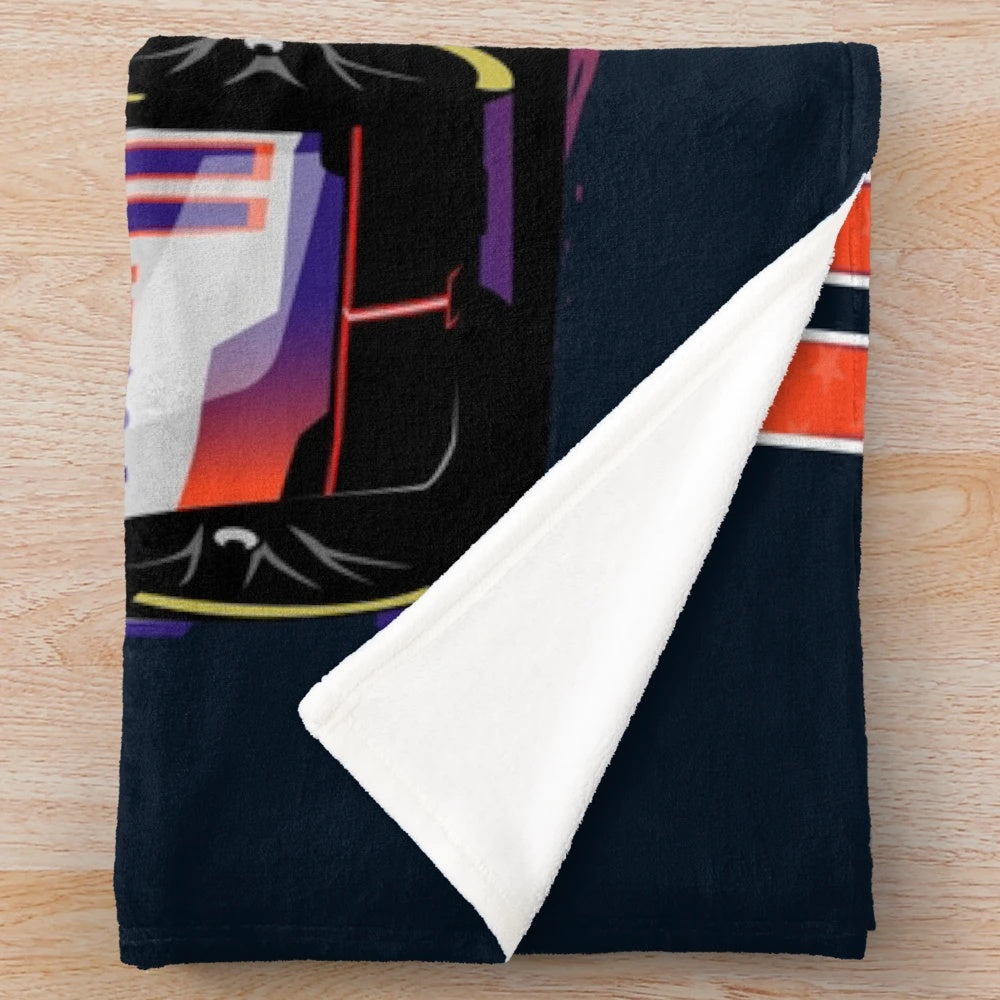 Denny Hamlin inspired plush blanket for Nascar playoffs
