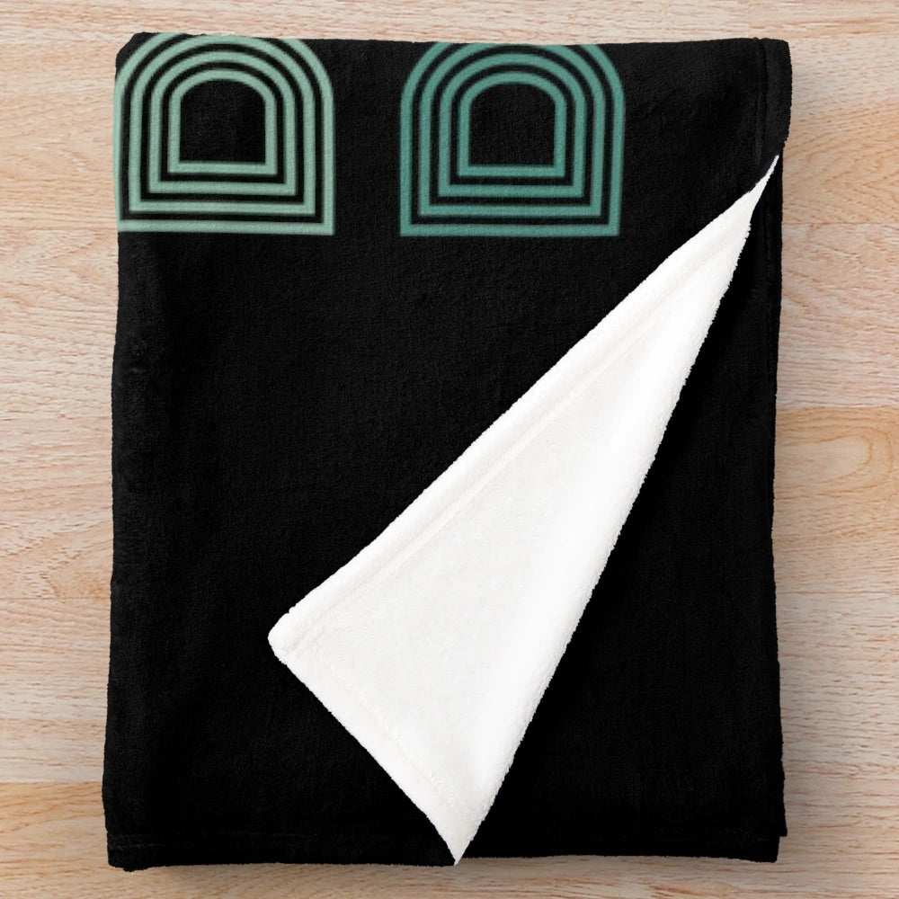 Dentist Tooth Plush Blanket with Retro Design