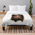 Denzel Washington Custom Digital Artwork Plush Blanket