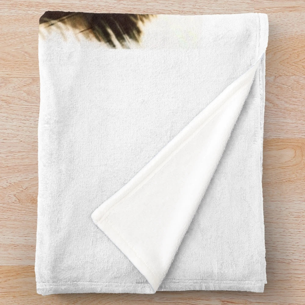 Denzel Washington Custom Digital Artwork Plush Blanket